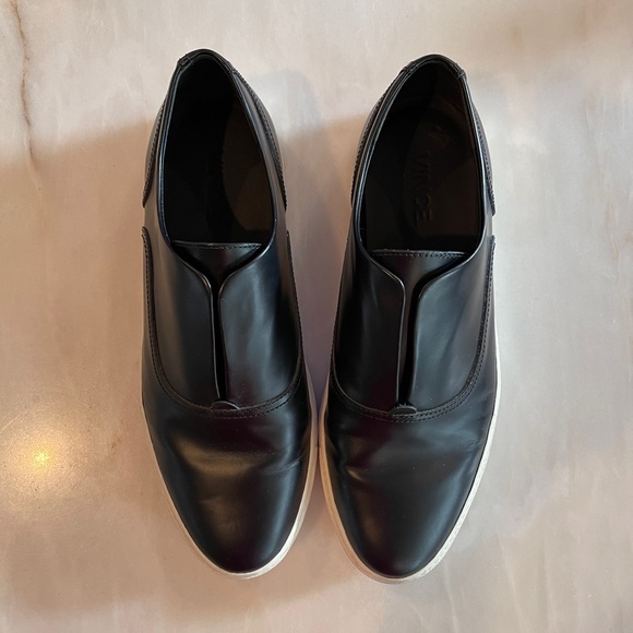 Vince Nelson Leather Slip-On Black Sneakers Women’s Size 9.5 Excellent Condition - Picture 4 of 13